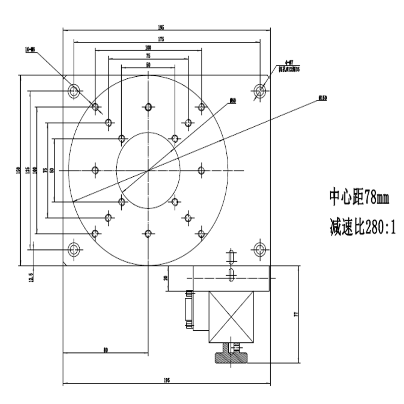 PX110-150 高精度電動(dòng)旋轉(zhuǎn)臺(tái) 分度盤 旋轉(zhuǎn)臺(tái) 定制轉(zhuǎn)盤 位移臺(tái)