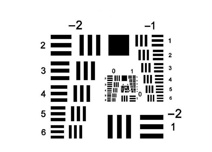 USAF1951標定板 標尺 1-57(LP/mm) 正片 USAF1951-601